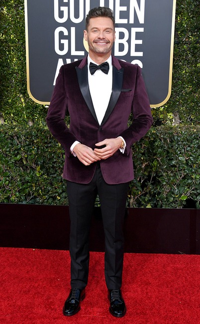 Ryan Seacrest, 2019 Golden Globes, Golden Globe Awards, Red Carpet Fashions